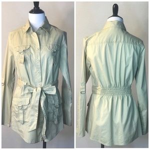 Willi Smith Long Sleeve Button Down Top